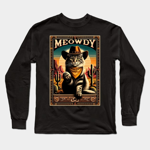 Forest Feline Chic Norwegian Forest Cat Tee for Cat Enthusiasts Long Sleeve T-Shirt by Gamma-Mage